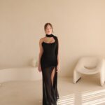 שמלת ערב מקסי אמרה שחור
