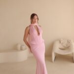 שמלת ערב מקסי לומיר ורוד 2 שמלת ערב מקסי לומיר ורוד 2