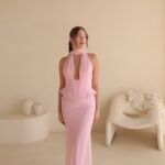 שמלת ערב מקסי לומיר ורוד 4 שמלת ערב מקסי לומיר ורוד 4