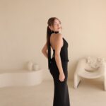 שמלת ערב מקסי לומיר שחור 4