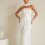 שמלת ערב מקסי נאורה לבן 2 שמלת ערב מקסי נאורה לבן 2