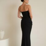 שמלת ערב מקסי נאורה שחור 1 שמלת ערב מקסי נאורה שחור 1