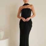 שמלת ערב מקסי נאורה שחור 2 שמלת ערב מקסי נאורה שחור 2