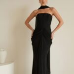 שמלת ערב מקסי נאורה שחור 3 שמלת ערב מקסי נאורה שחור 3