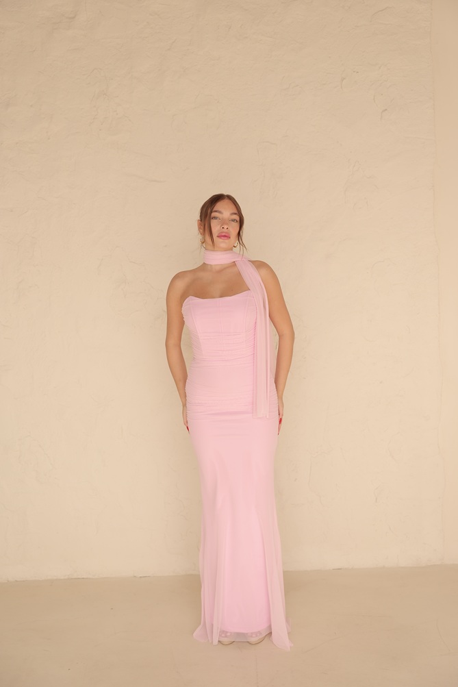 שמלת ערב מקסי נוארה ורוד 4 שמלת ערב מקסי נוארה ורוד 4