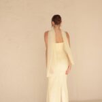 שמלת ערב מקסי נוארה צהוב