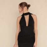 שמלת ערב מקסי ניסאן שחור 4