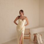 שמלת ערב מקסי עמנואל צהוב 4